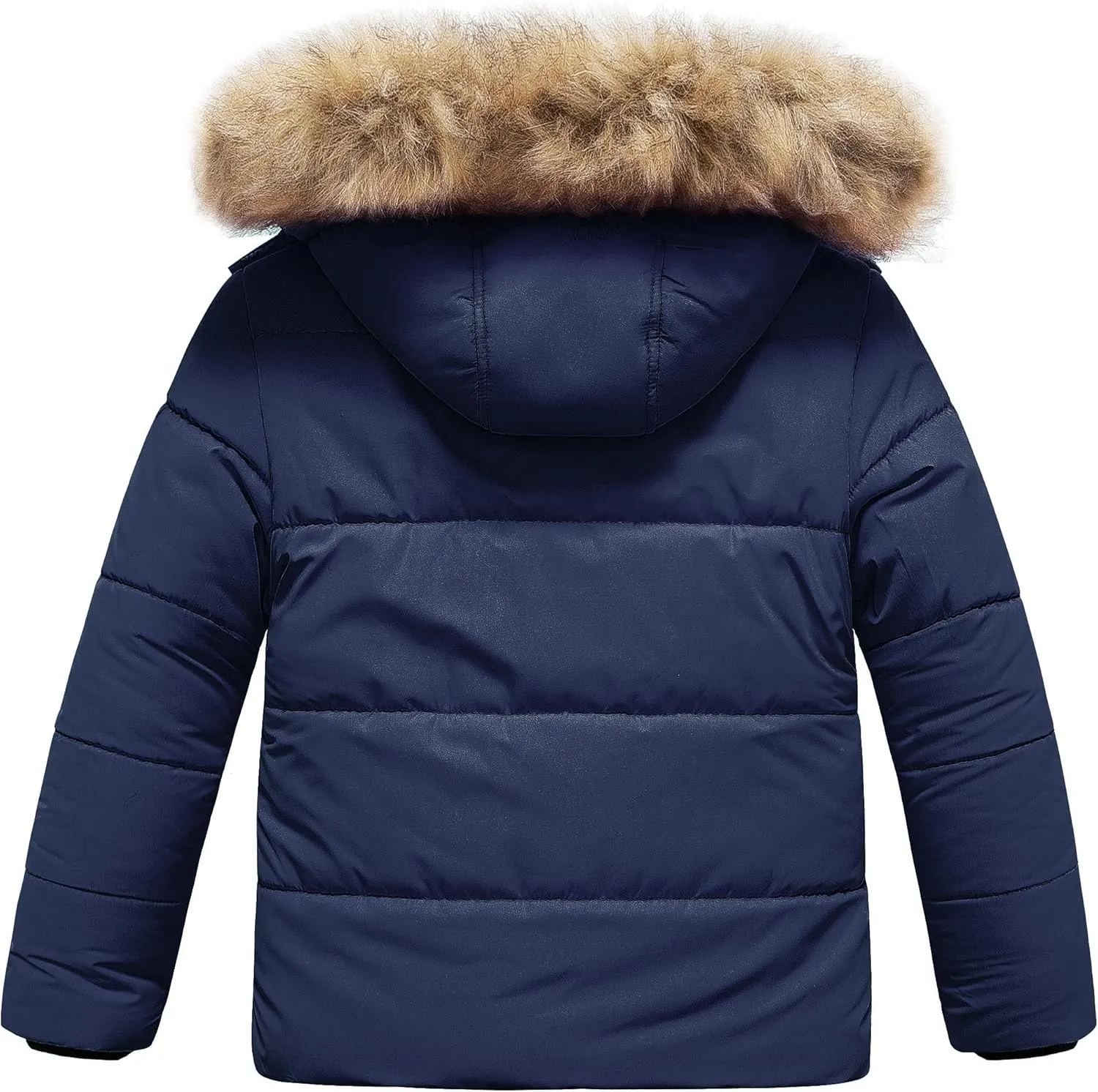 Chrisuno Girl's Water Resistant Winter Coats Warm Fleece Lined Outwear Ski Snow Jacket With Removable Hood