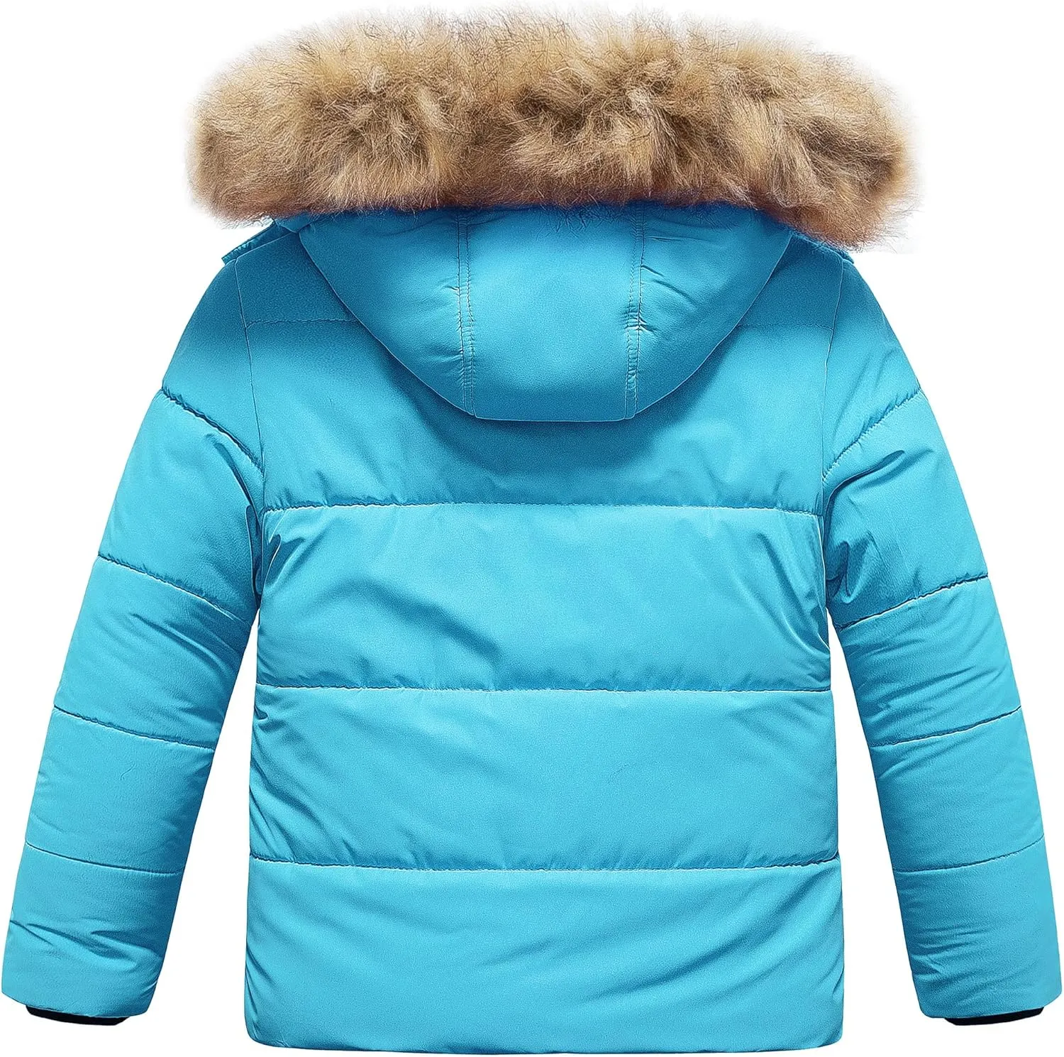 Chrisuno Girl's Water Resistant Winter Coats Warm Fleece Lined Outwear Ski Snow Jacket With Removable Hood