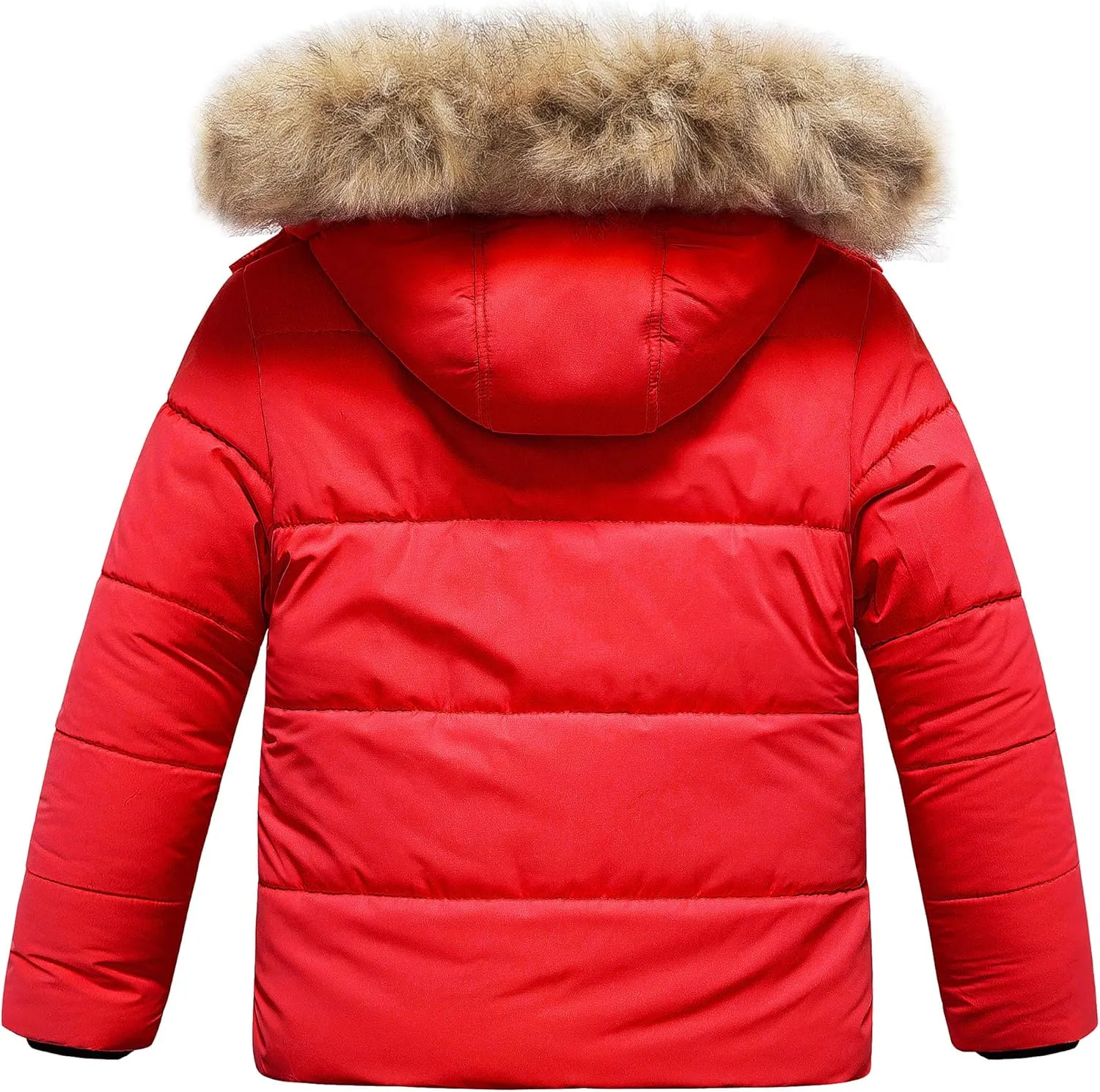 Chrisuno Girl's Water Resistant Winter Coats Warm Fleece Lined Outwear Ski Snow Jacket With Removable Hood