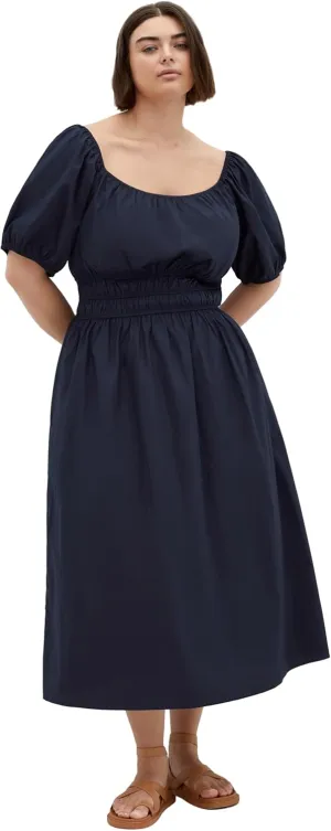 City Chic Women's Plus Size Dress - Adelynn Balloon Sleeve Midi