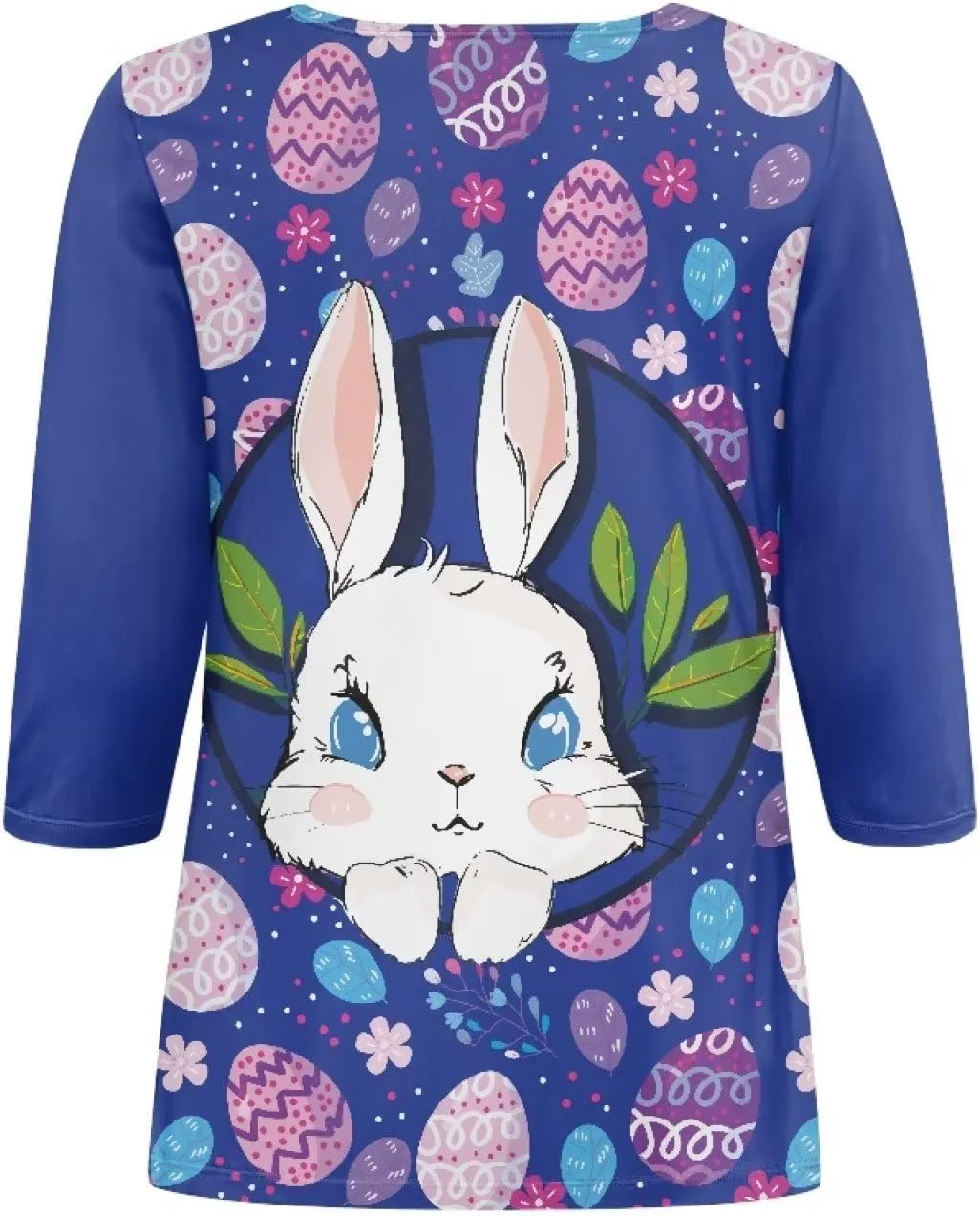 Coloranimal Three-Quarter Sleeve Shirts for Womens Tops Summer 3/4 Sleeve Y2K T Shirts Tee S-2XL