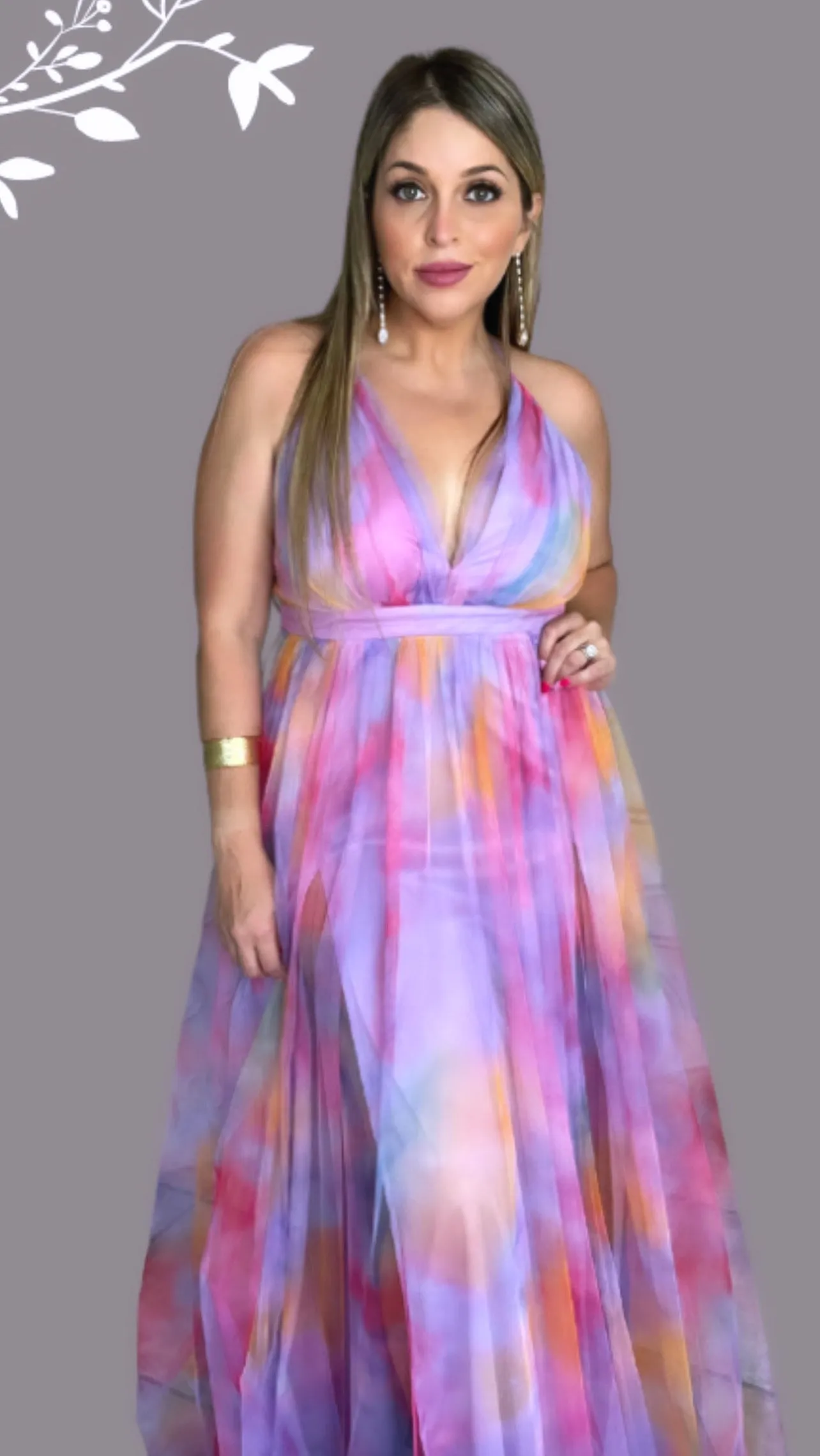 Colorful Tulle Formal Dress