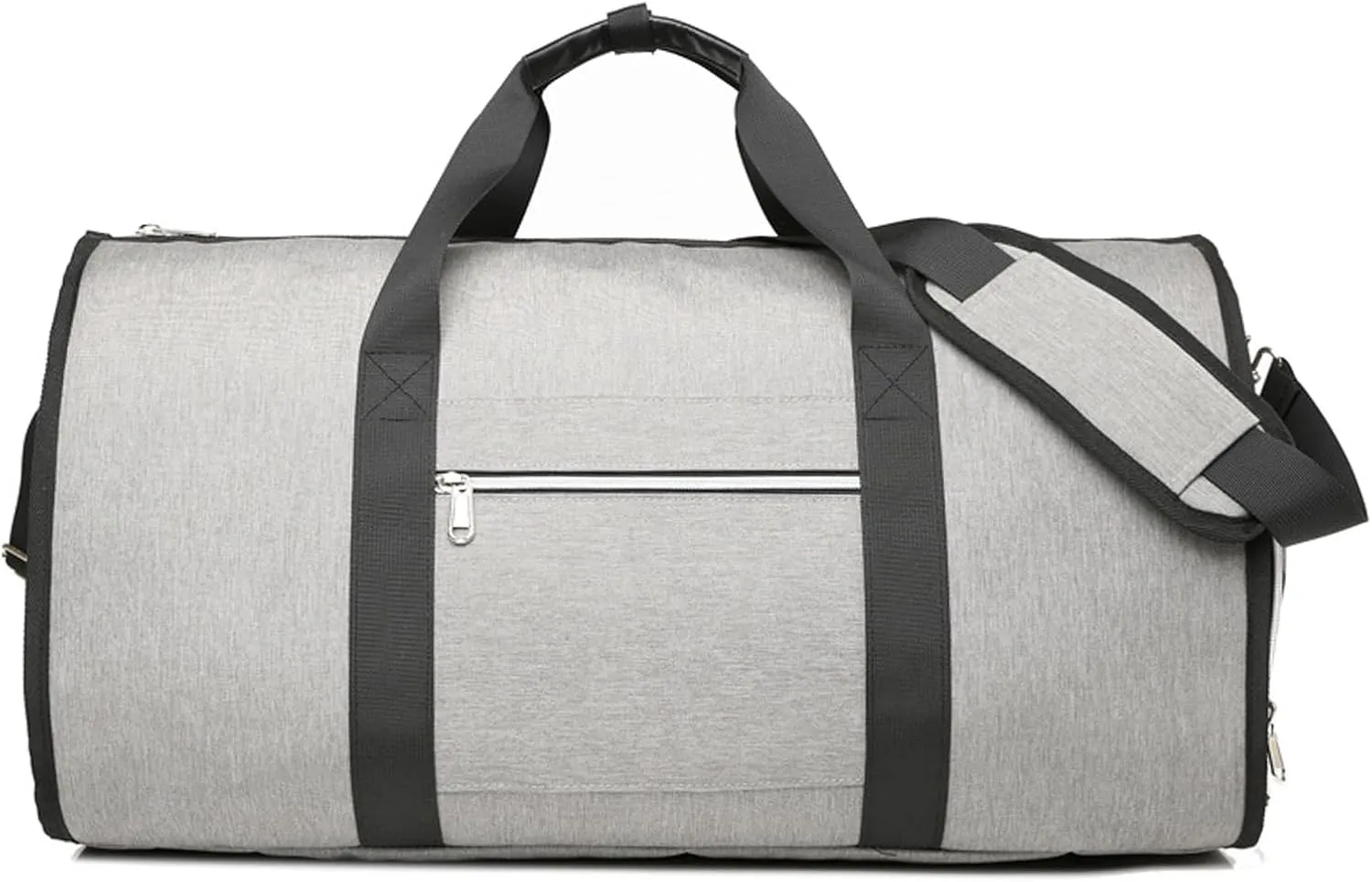 Convertible Travel Garment Bag & Duffle Combo - Stylish Suit Bag for Men, Perfect for Hanging Clothes and Carry-On Travel (Light gray)