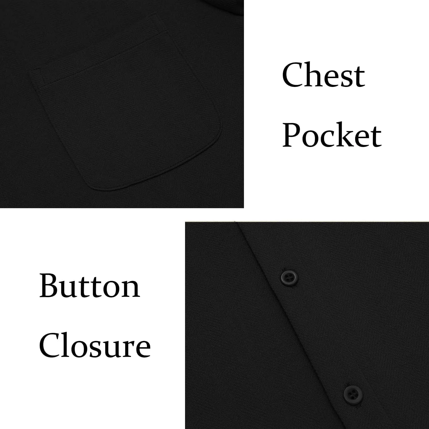 COOFANDY Men's Casual Button Down Shirts Short Sleeve Regular Fit Untucked Dress Shirts Knit Textured
