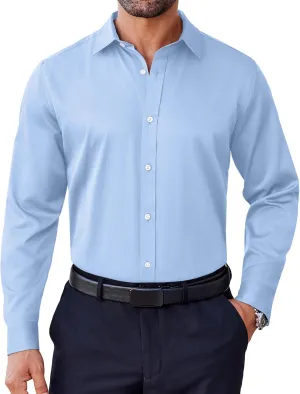 COOFANDY Mens Dress Shirt Long Sleeve Wrinkle Free Formal Shirts Business Casual Button Down Shirts