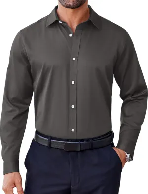 COOFANDY Mens Dress Shirt Long Sleeve Wrinkle Free Formal Shirts Business Casual Button Down Shirts