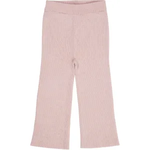COPENHAGEN COLORS Dusty Rose Merino Wide Rib Pants