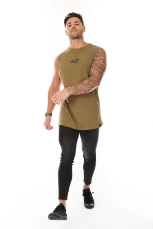 Core Sleeveless T-Shirt Khaki Green