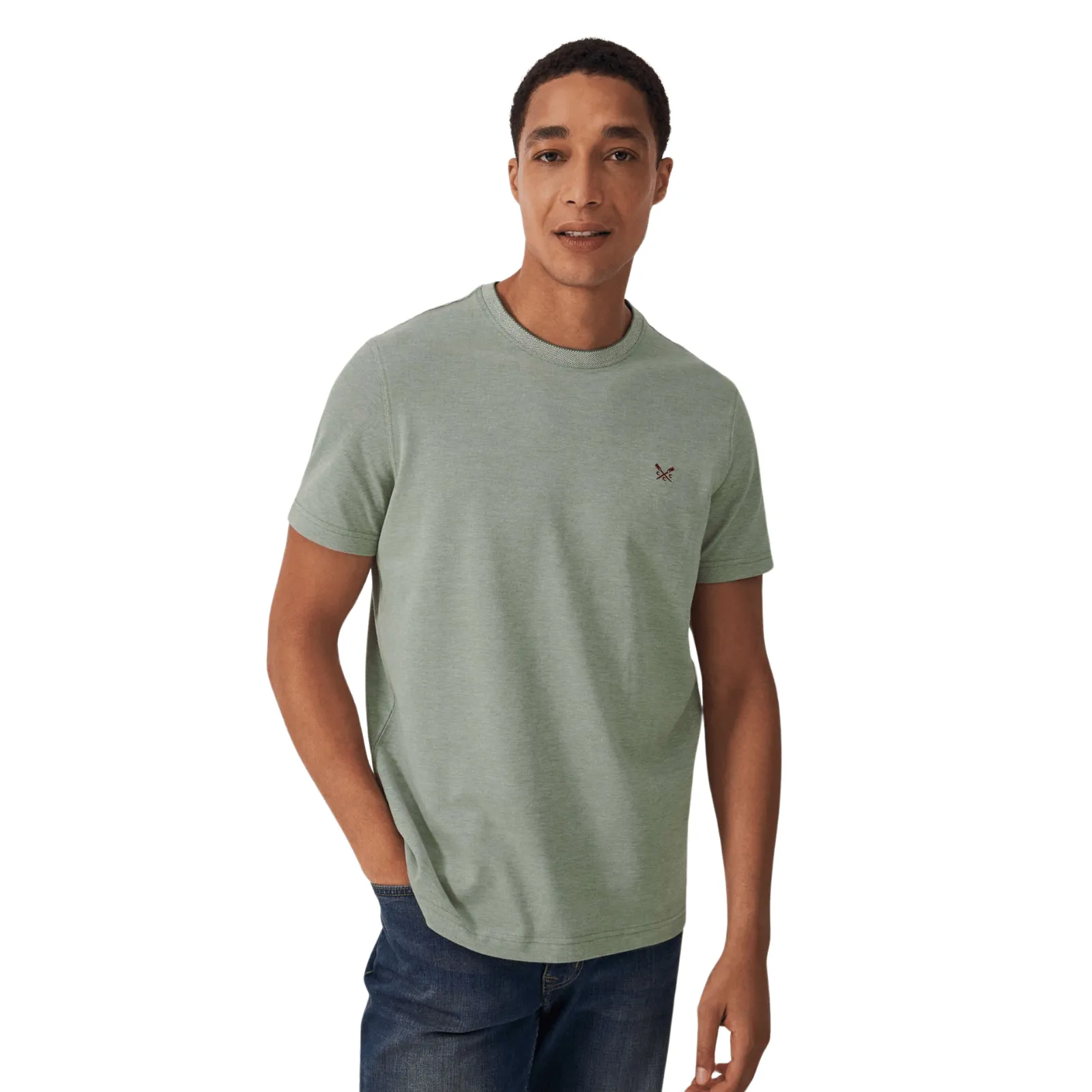 Crew Clothing Mens Oxford T-Shirt
