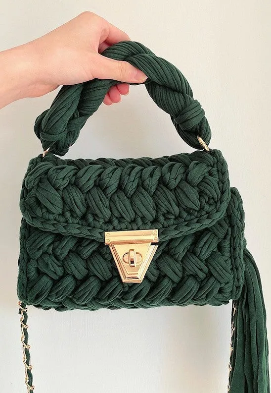 Crochet mini hand bag