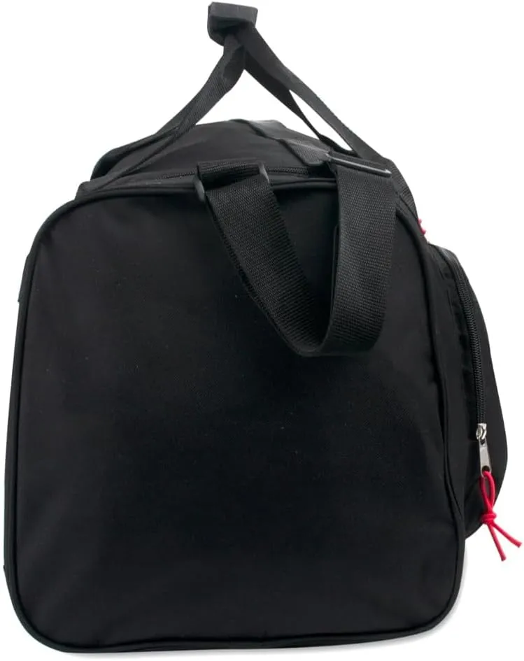 Custom Duffel Bag - Duffel Bag with Text for Personalized Touch - Sleek Design Made from Strong Denier Polyester - Bag Measures 24x12x11.5 inches - Three Spacious Zippered Compartments