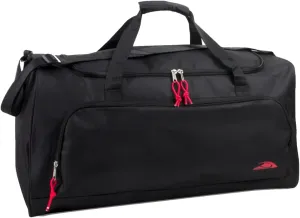 Custom Duffel Bag - Duffel Bag with Text for Personalized Touch - Sleek Design Made from Strong Denier Polyester - Bag Measures 24x12x11.5 inches - Three Spacious Zippered Compartments