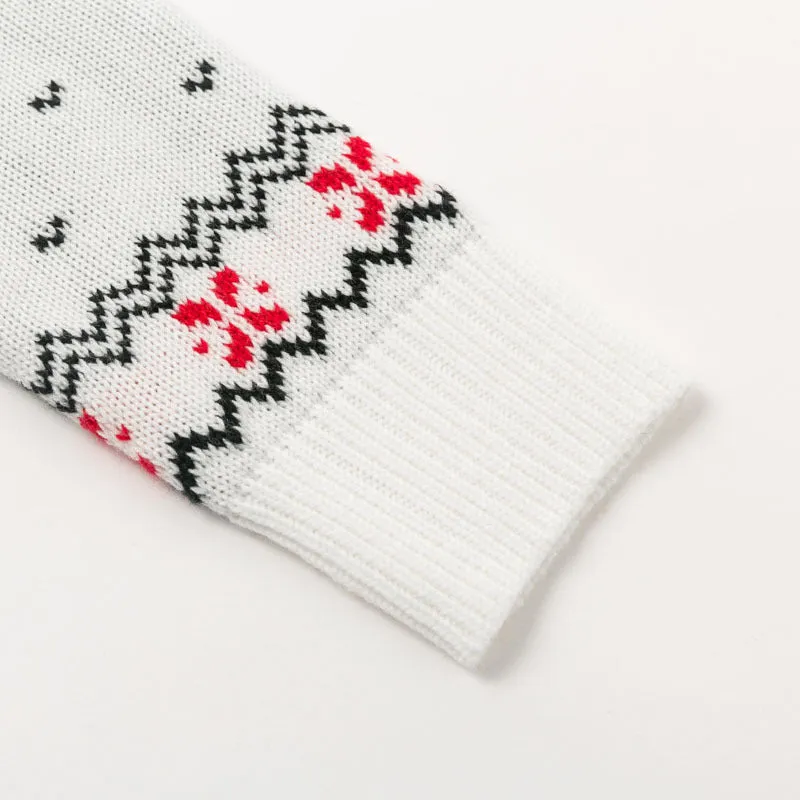 Cute Elk Heart Print Sweater