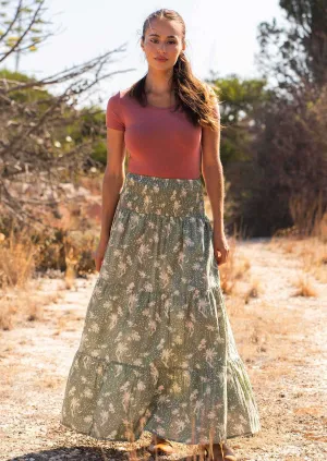 Dawn Maxi Skirt Cascade