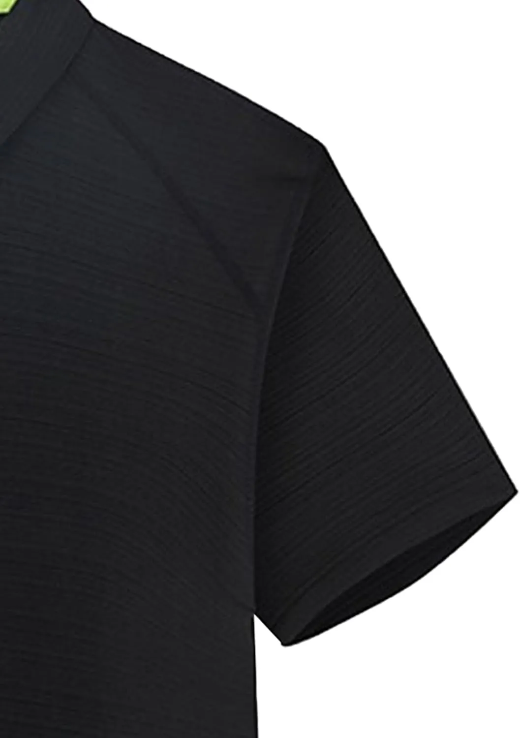 DGHM-JLMY Mens Golf Shirt Short Sleeve Tee Solid Color Slim Fit Polo Shirts Casual Collared Button Down Work Shirts