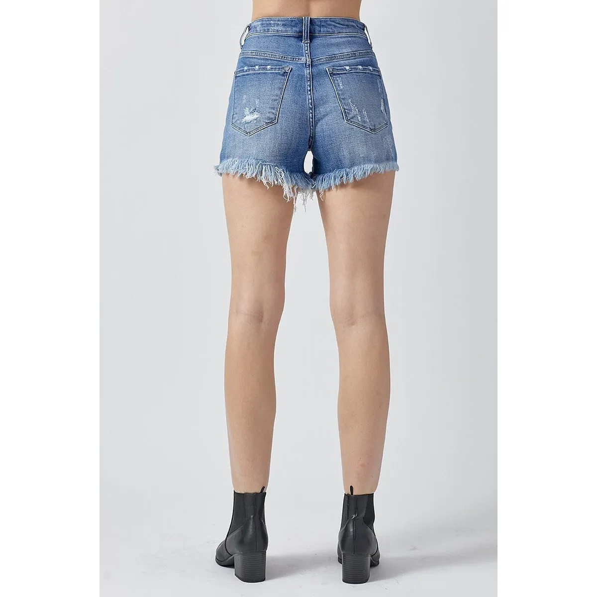 Diggin' the Distressed Shorts in Medium Color