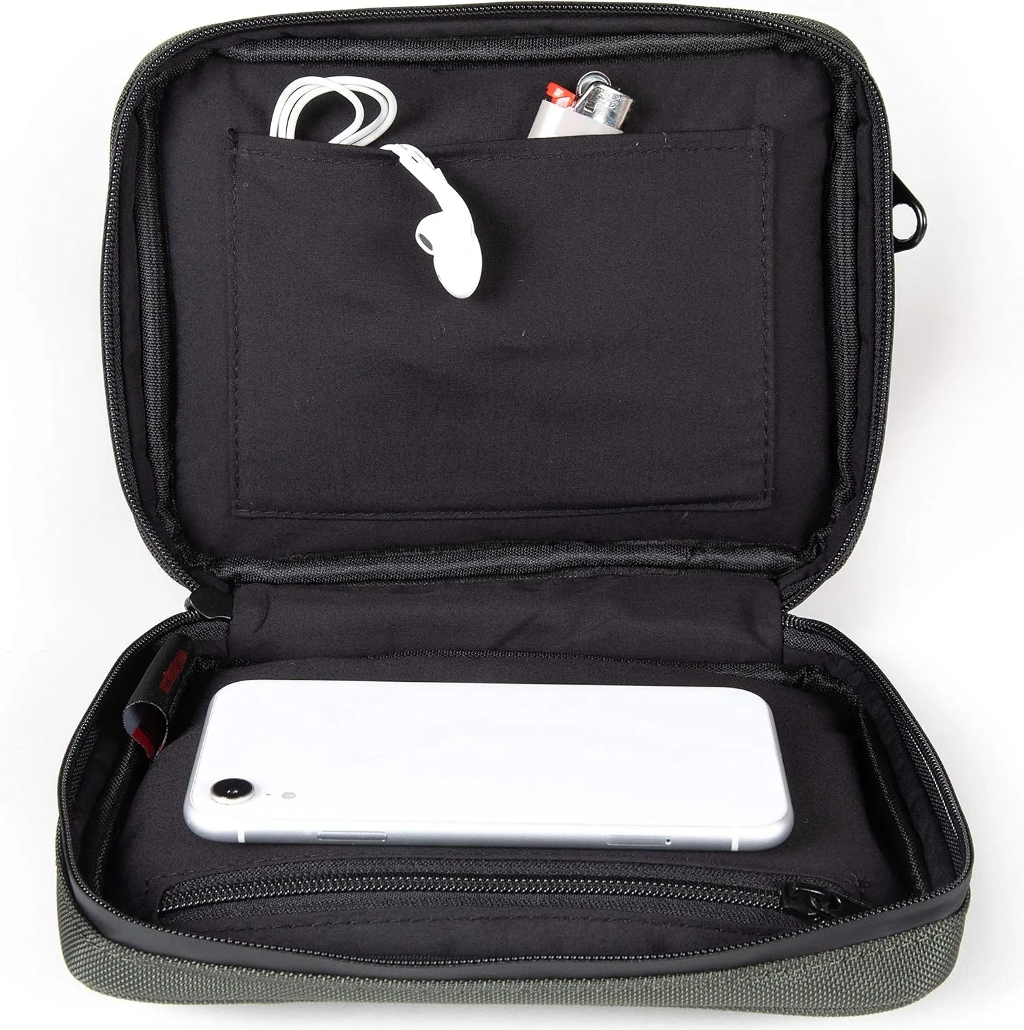 DIME BAGS Omerta Boss with Lock Padded Pouch with Activated Carbon Technology | 3-Digit Combo Lock | Low-Profile, Sleek Design