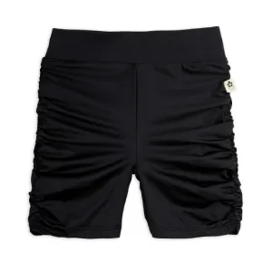Draped Sporty Bike Shorts