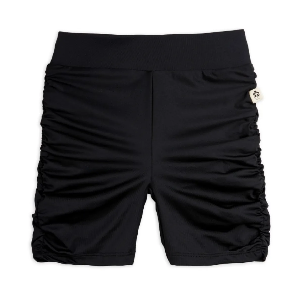 Draped Sporty Bike Shorts