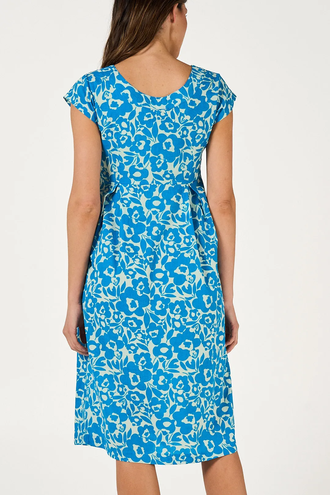 Dress Sitari - Dreamstate Pagoda Blue Cotton