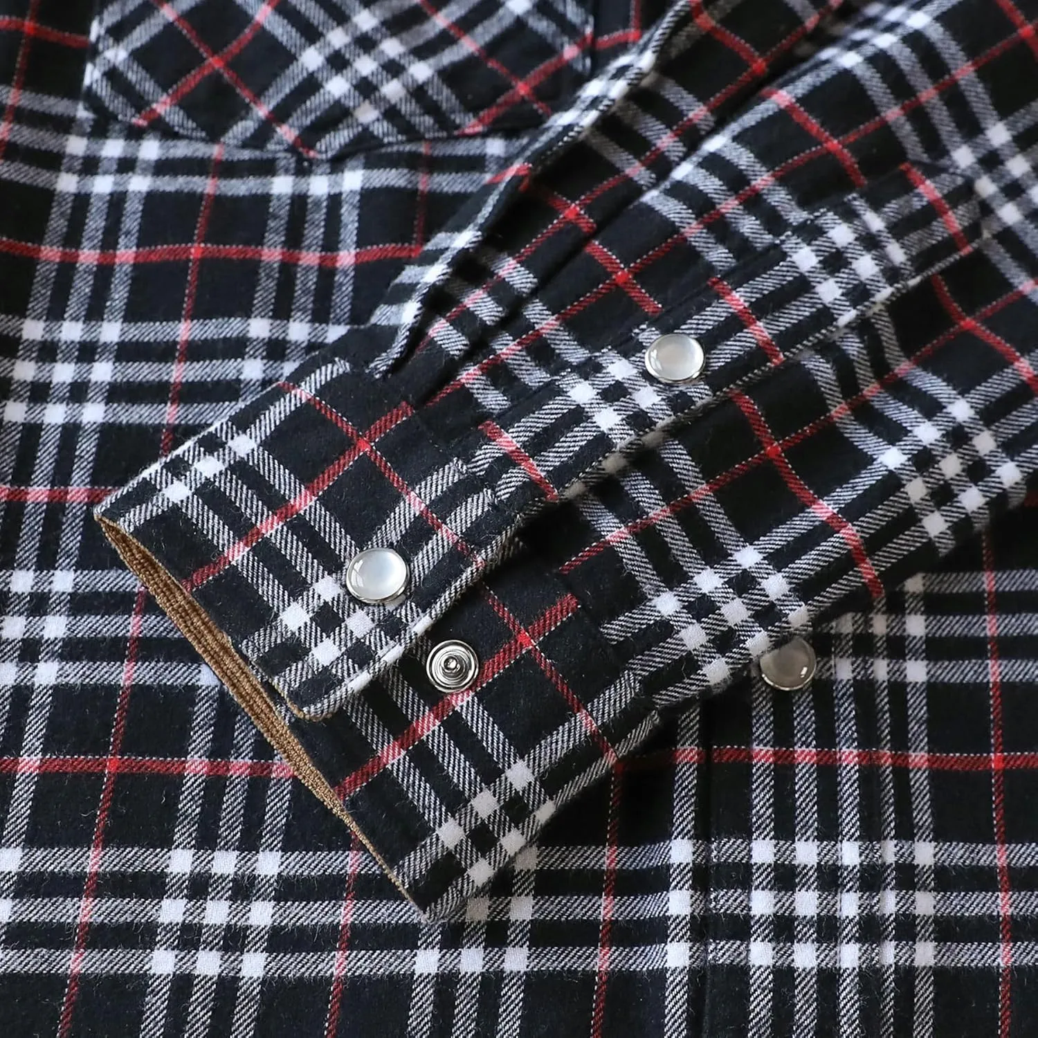 Dubinik Mens Flannel Shirts Long Sleeve Casual Cozy Pearl Snap Shirts for Men Western Cowboy Plaid Soft Pure Cotton
