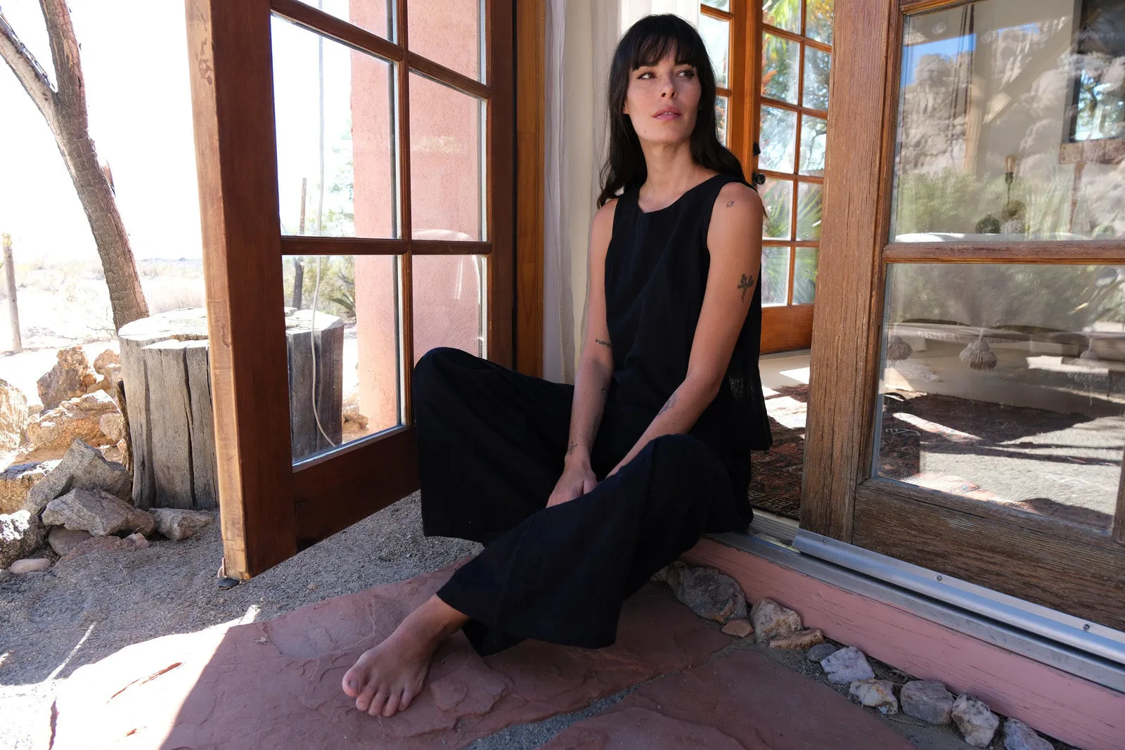 Easy black lounge set-Pant