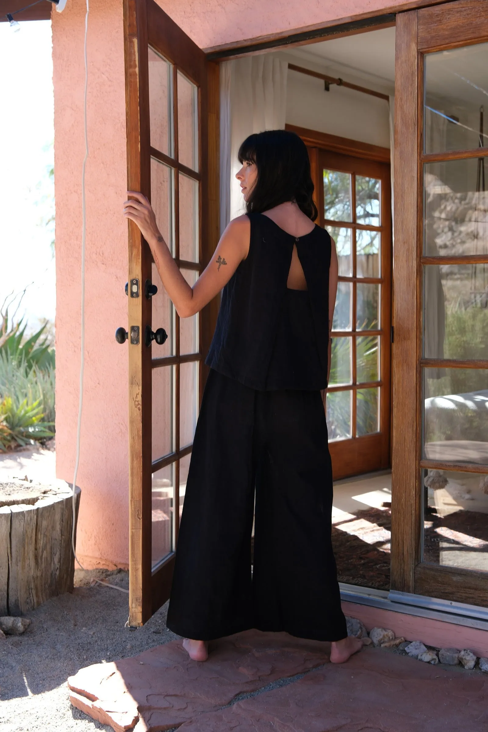 Easy black lounge set-Pant