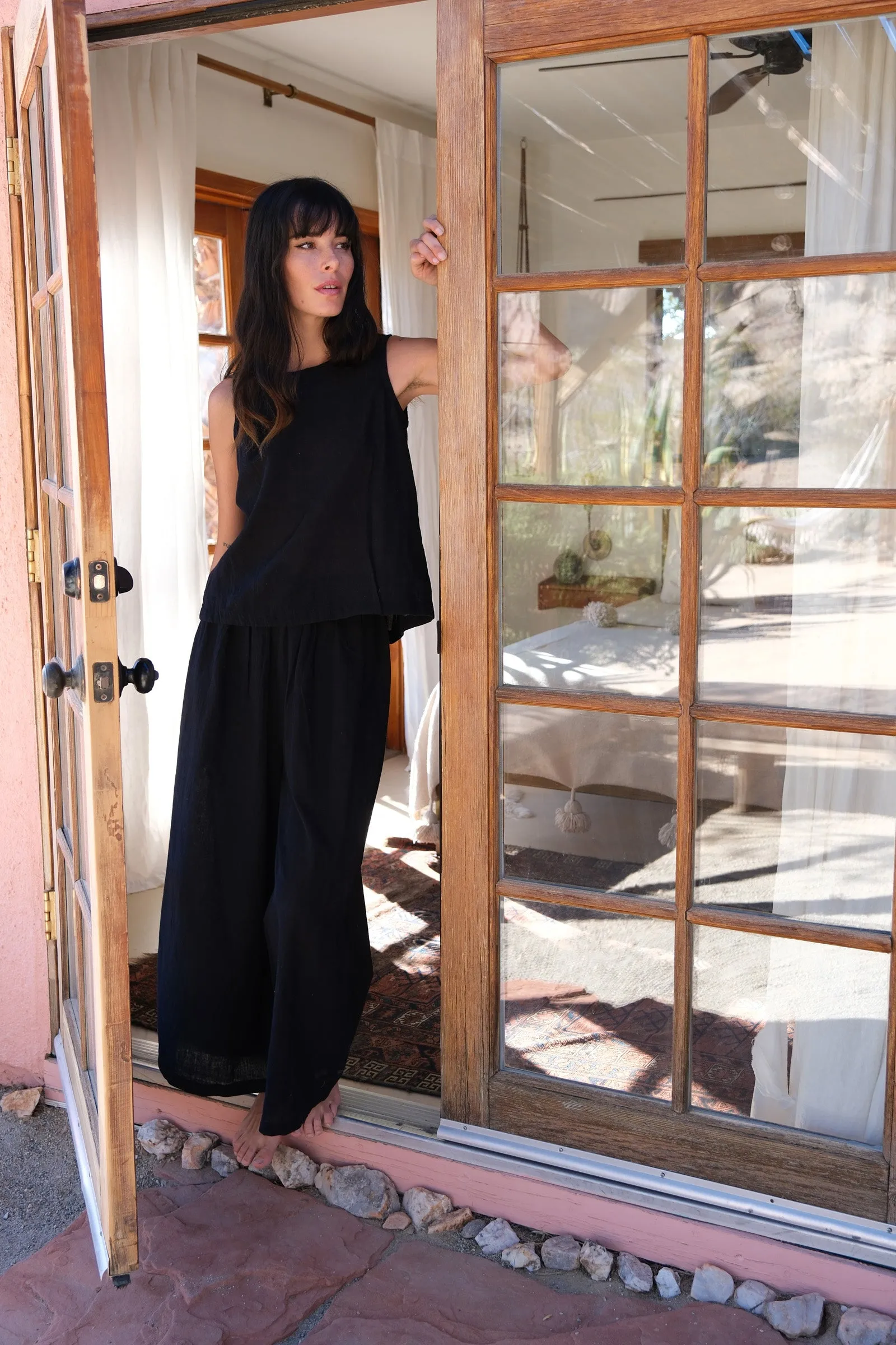 Easy black lounge set-Pant
