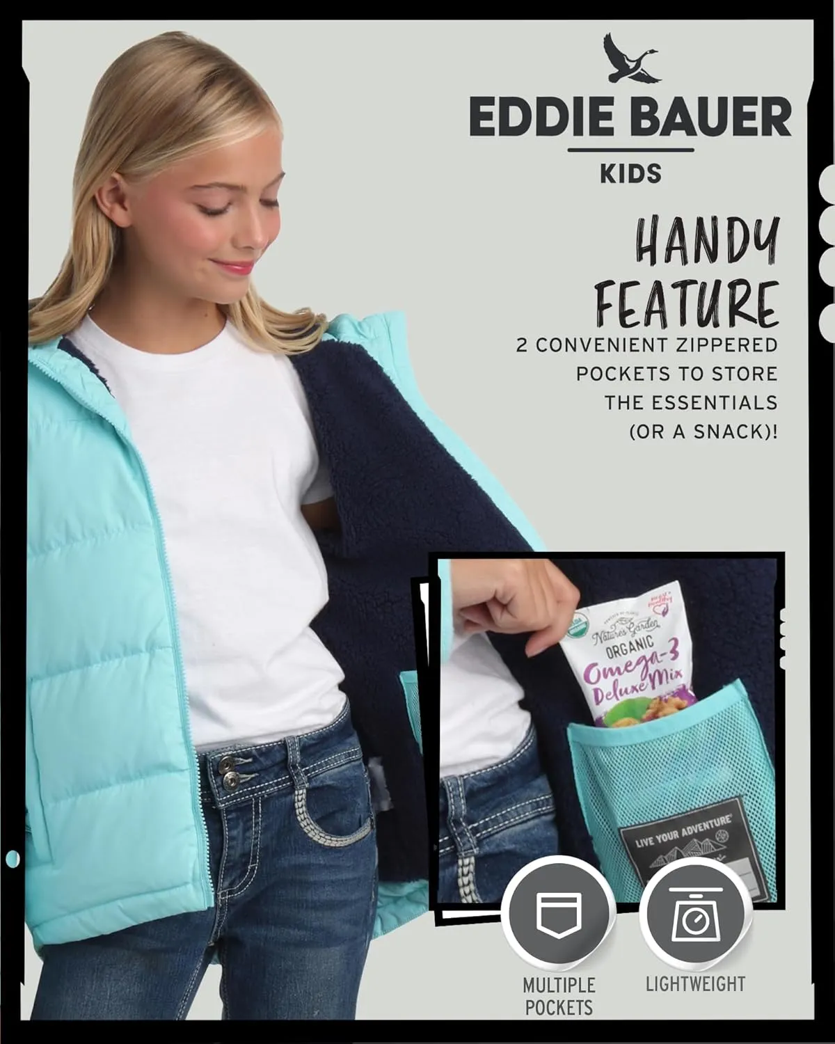 Eddie Bauer Girls' Winter Jacket - Heavyweight Quilted Down Jacket - Insulated Hooded Outerwear Coat for Girls (5-20)
