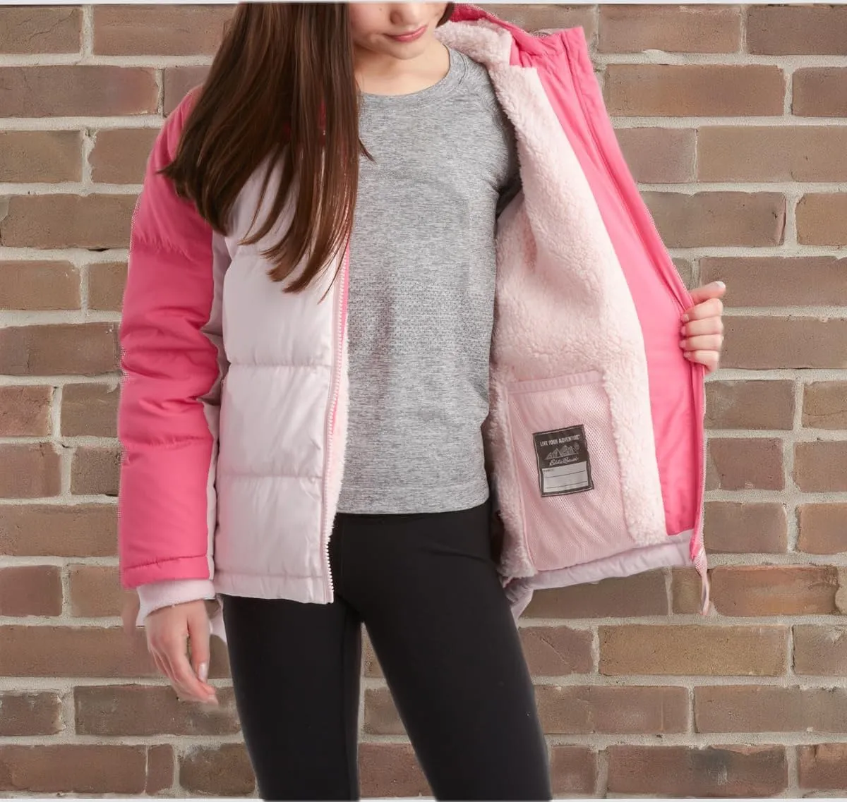 Eddie Bauer Girls' Winter Jacket - Heavyweight Quilted Down Jacket - Insulated Hooded Outerwear Coat for Girls (5-20)