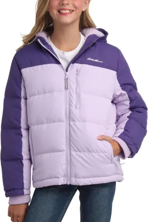 Eddie Bauer Girls' Winter Jacket - Heavyweight Quilted Down Jacket - Insulated Hooded Outerwear Coat for Girls (5-20)
