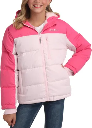 Eddie Bauer Girls' Winter Jacket - Heavyweight Quilted Down Jacket - Insulated Hooded Outerwear Coat for Girls (5-20)