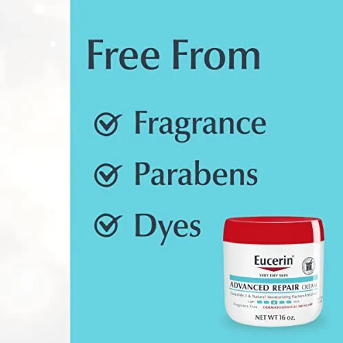 Eucerin Advanced Repair Body Cream 16 Oz Jar