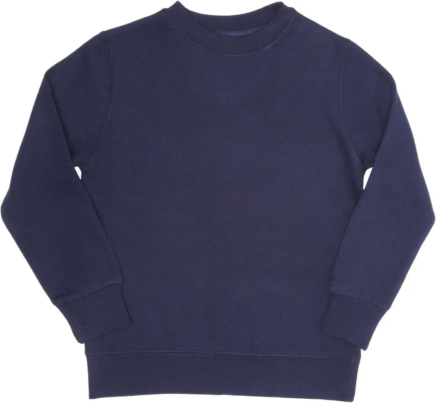 EVERYDAY KIDS Girls Fleece Crewneck Sweatshirt; Girls Long Sleeve Pullover Shirt - Soft and Breathable Cotton/Poly Blend