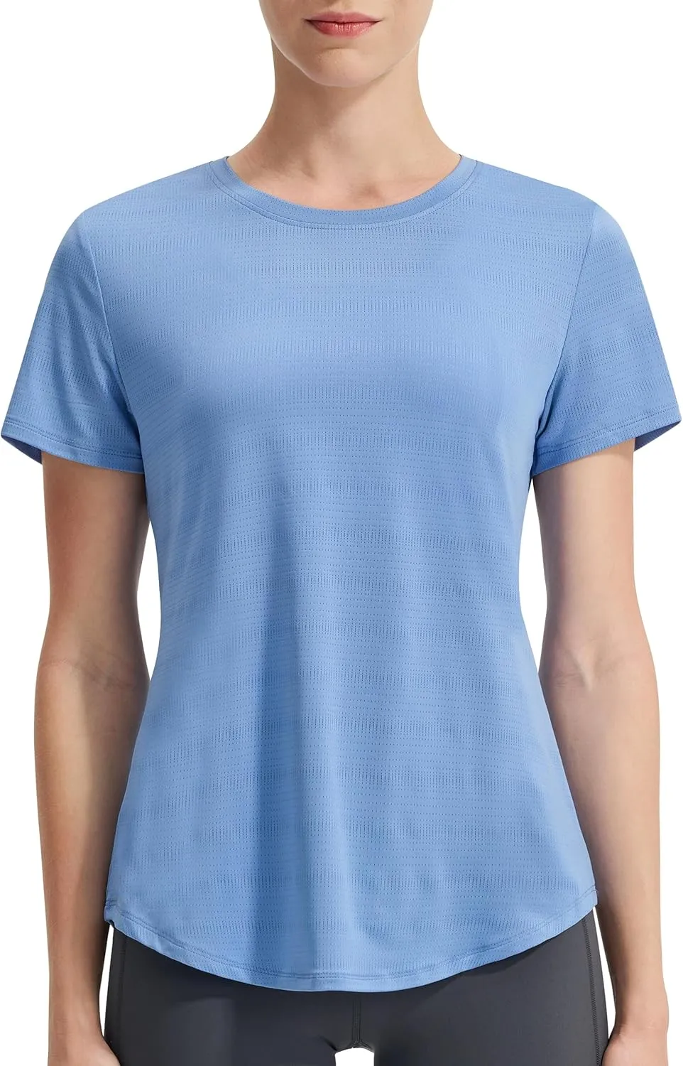 EZRUN Women's Workout Shirt Quick Dry Gym Athletic Running T-Shirts Short Sleeve Summer Swim Yoga Tops