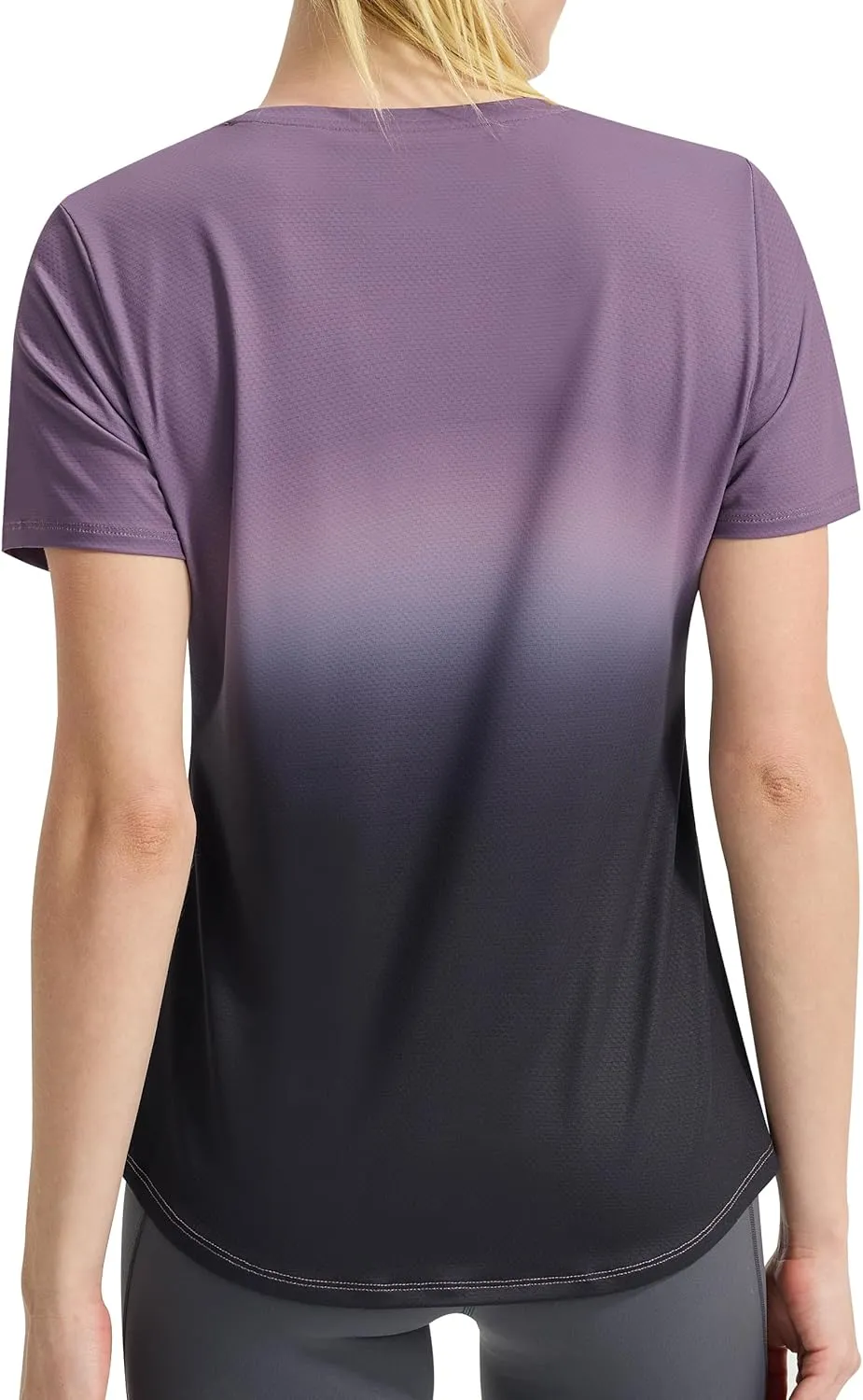 EZRUN Women's Workout Shirt Quick Dry Gym Athletic Running T-Shirts Short Sleeve Summer Swim Yoga Tops