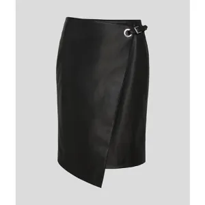 FAUX LEATHER SKIRT