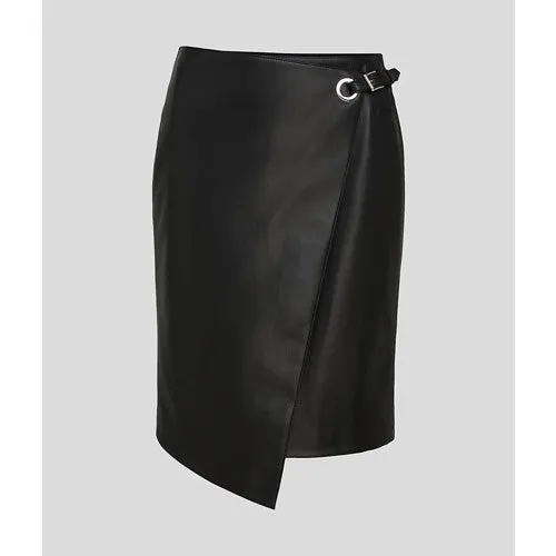 FAUX LEATHER SKIRT