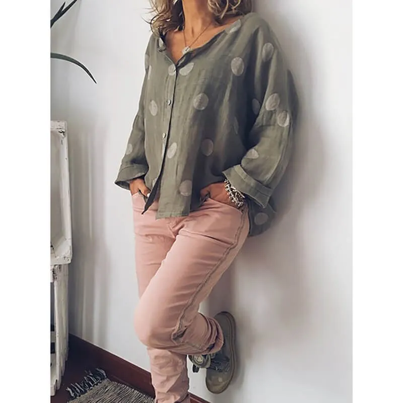 Floral Print Loose Blouse