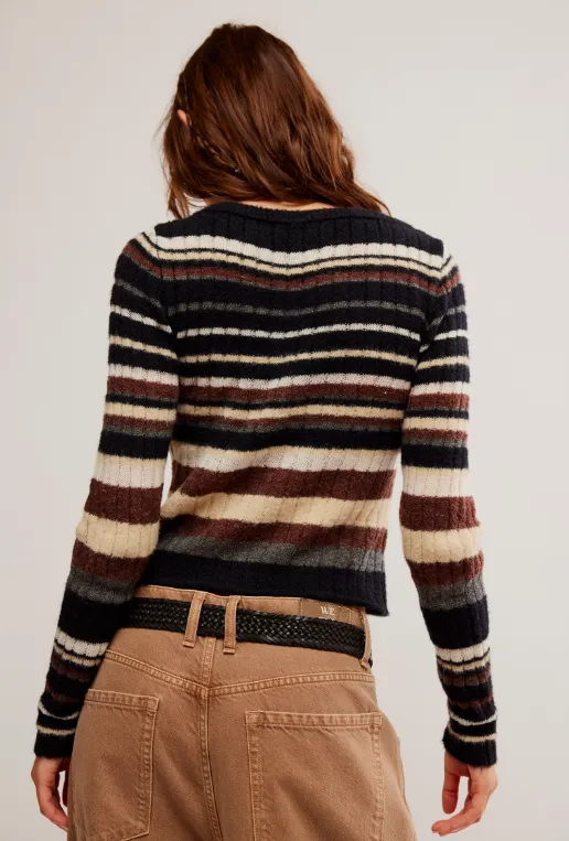 Free People Lumen Stripe Pullover