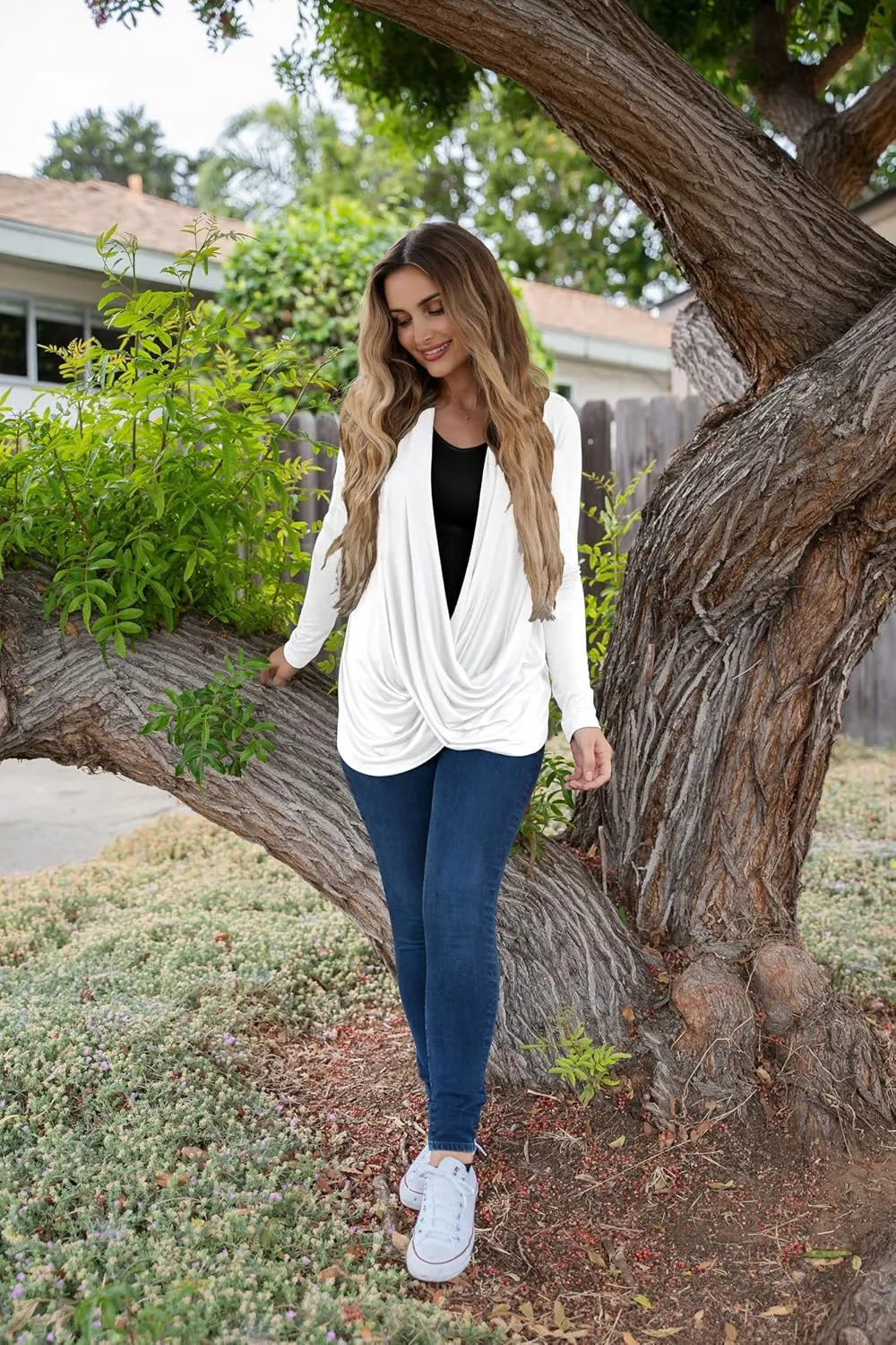 Free to Live 3 Pack Long Sleeve Nursing Tops Breastfeeding Shirts Cardigan Sweaters for Women Lightweight Postpartum Clothes