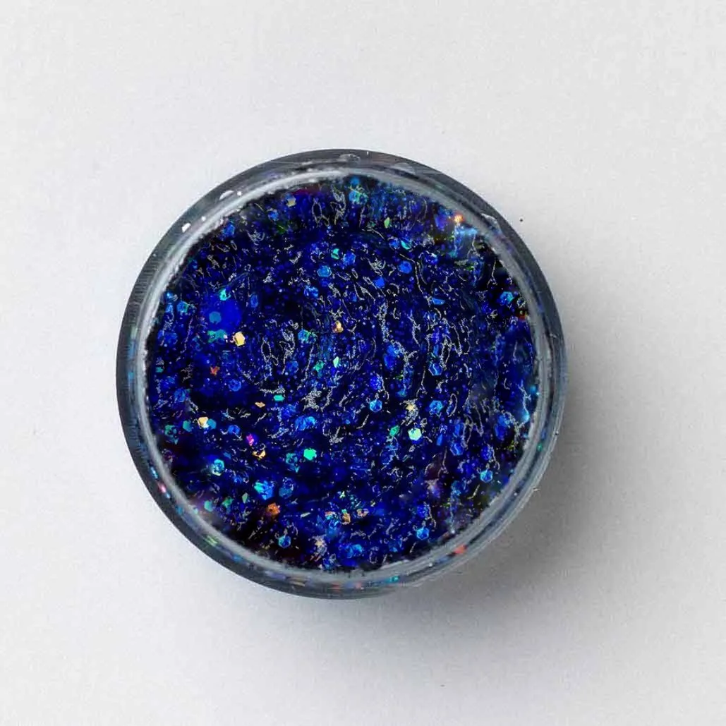 Galexie Glister Blue Suede Shoes Royal Blue - Hair, Face, Body Glitter Gel