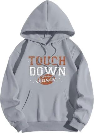 Game Day Overalls,Game Day Football Hoodie Casual Long Sleeve Crew Neck Funny Print Sweatshirts Print Loose Pullover