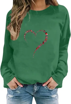 GIERIDUC Womens Sweatshirt Oversized Crew Neck Casual Long Sleeve Tops Cute Fall Outfits Lightweight Loose Fall Clothes