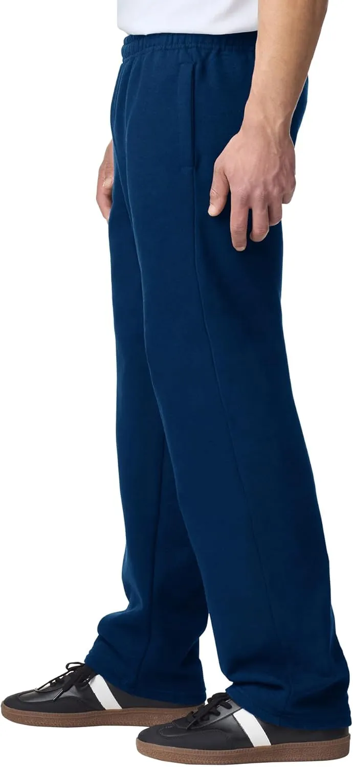 Gildan Adult Fleece Open Bottom Sweatpants with Pockets, Style G18300