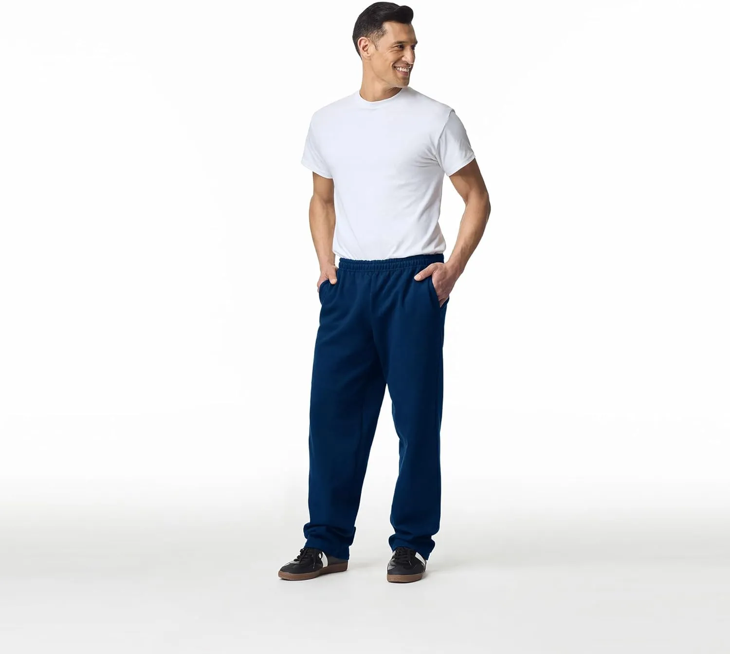 Gildan Adult Fleece Open Bottom Sweatpants with Pockets, Style G18300