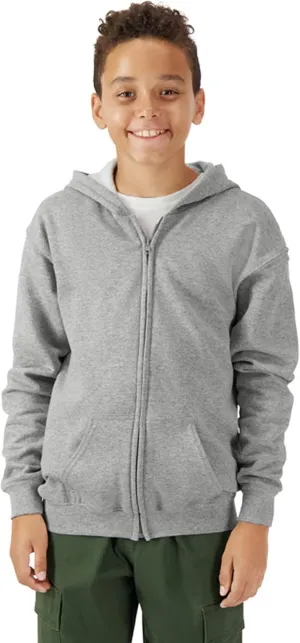 Gildan Kids' Full Zip Hoodie Sweatshirt, Style G18600B