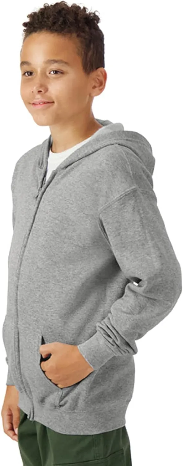 Gildan Kids' Full Zip Hoodie Sweatshirt, Style G18600B