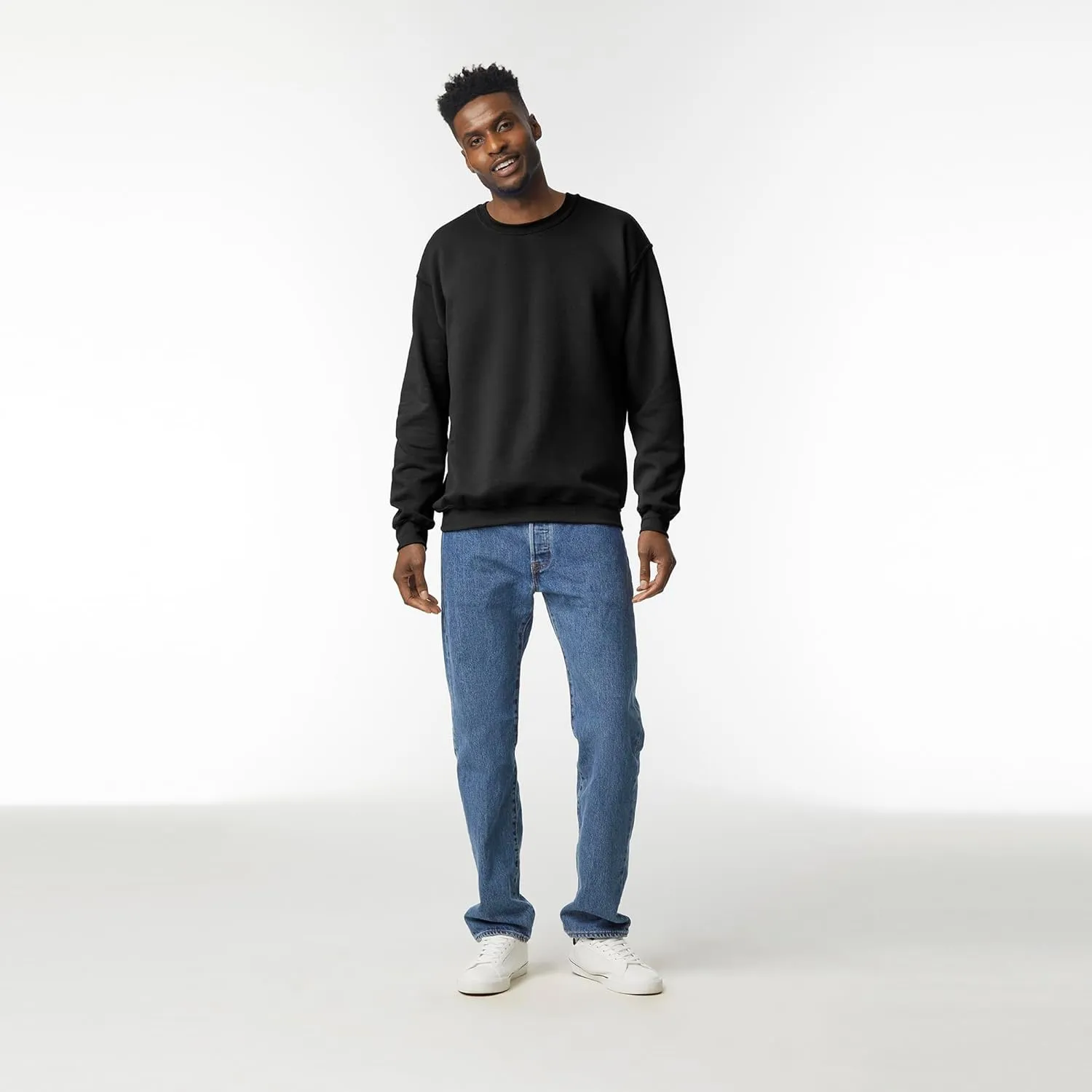 Gildan Unisex Adult Fleece Crewneck Sweatshirt, Style G18000, Multipack