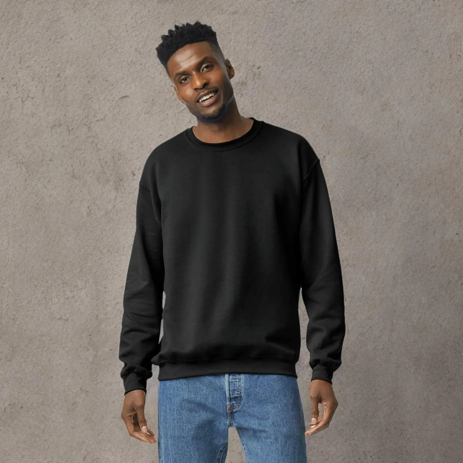 Gildan Unisex Adult Fleece Crewneck Sweatshirt, Style G18000, Multipack